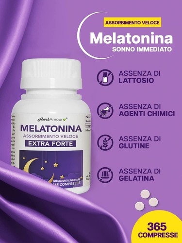 MELATONINA PURA EXTRA FORTE | Integratore I 365 Compresse - Foto 3 di 7