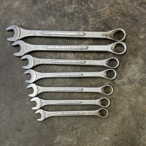 7 Crescent Combination Wrenches MADE IN USA