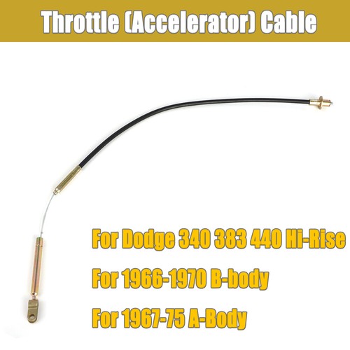 Cable De Acelerador Largo Para Mopar A-Body Y B-Body - Compatible Con Plymouth GTX, Dodge Dart, Motores 340-440
