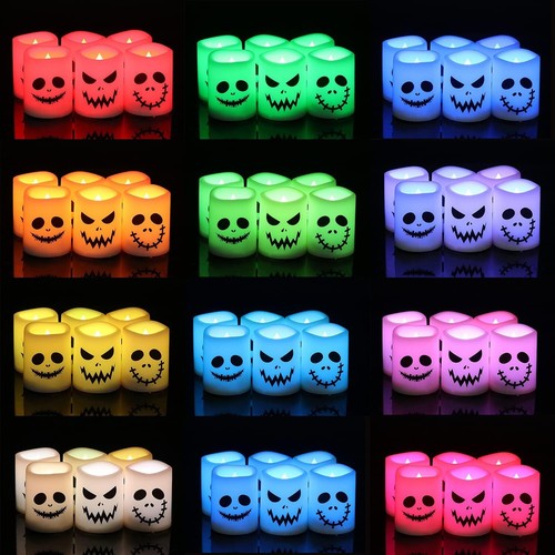 Halloween Flameless Votive Candles Color Changing with Remote Timer - Picture 7 of 7