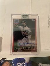 2019 Topps Clearly Authentic Dennis Eckersley /50 Auto