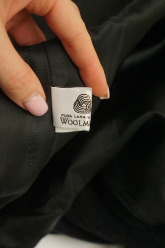 Woman Pierre Cardin Coat Double Breasted Made In Italy Grey XL US12 UK14 VAP510 - Picture 9 of 11
