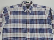 Hunt Club Mens Long Sleeve Button Shirt Size L Plaid