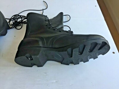 Altama Speedlace Combat Boots Leather Made in the USA Vintage Black Men\'s Size 8 Speed Lace Combat Boot | GI Government Issue main image 3