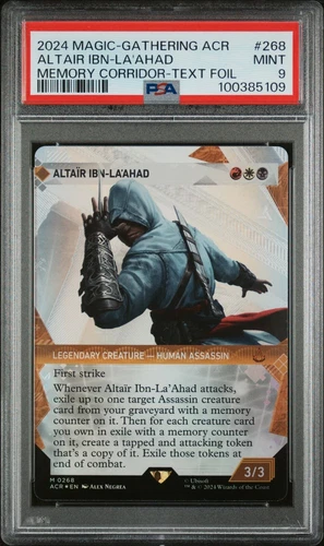 2024 MTG Altair Ibn-La'Ahad #268 Showcase Textured Foil PSA 9 Assassin's Creed