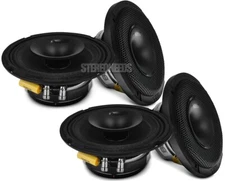 4x DS18 PRO-HY6.4MSL 6.5" Shallow Car Mid-Range Loudspeakers Drivers Speakers