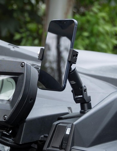 KEMIMOTO UTV X3 Phone Mount Cell Phone Holder For Can-Am Maverick X3 2017-2025 - Picture 14 of 15
