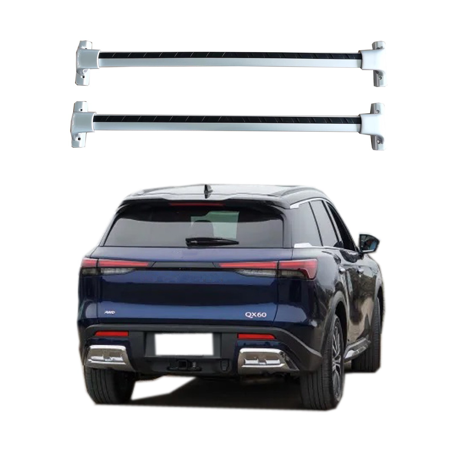 Roof Rack Cross Bars Fit 20222023 Infiniti QX60 Flush Side Rails cargo