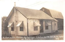 Wisconsin WI Real Photo RPPC Postcard c1930s WISCONSIN DELLS Buckminster Cottage