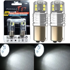 LED 15W 1157 White 5000K Two Bulbs Light Stop Brake Replace Upgrade Plug Play OE