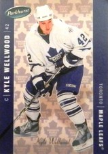 05-06 ud parkhurst facsimile kyle wellwood maple leaf autograph auto #453 51/100