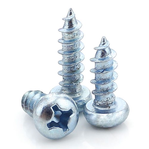 Pan Self Tapping Screws Bolts M4 M5 M6 Zinc Plated Tappers Cross Phillips Bolt - Picture 2 of 33