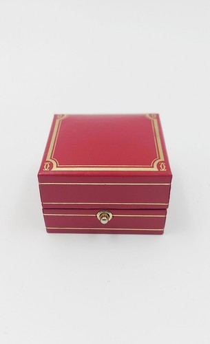 Cartier Paris Ring Box 4205 Vintage Red Leather Box Trinity Ring Must etc☆ - Picture 11 of 18