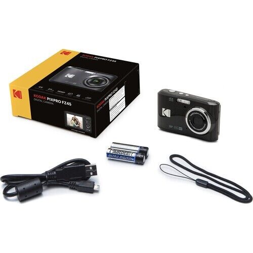 Kodak Pixpro FZ45 Digital Camera (Black) (Authorized Dealer Kodak Pixpro FZ45 Digital Camera (Black) (Authorized Dealer