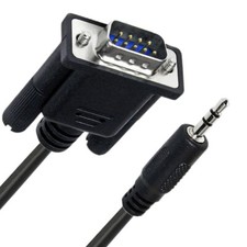 6ft DB9 9Pin Male to 3.5mm Male Cable Cord Connector Adapter RS-232 3.5 Plug