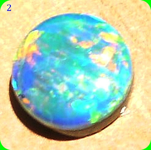 LOVELY 6.0mm Round Coober Pedy Gem Opal Dublet 0.75 Ct. - D2183 - Picture 2 of 6