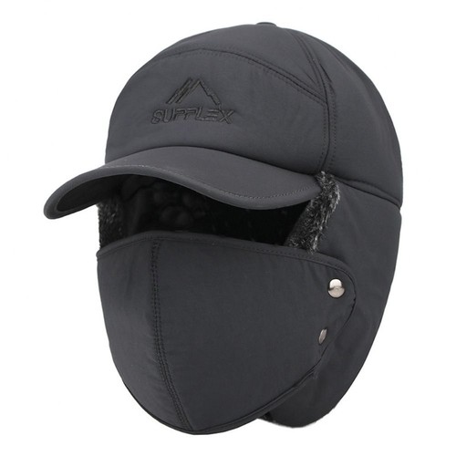 Men Women Winter Warm Knitted Hat Outdoor Snow Ski Ear Flap Mask Waterproof Cap - Picture 13 of 14