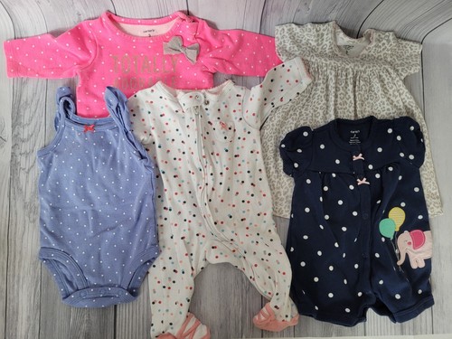 Paket Babykleidung Mädchen 3 Monate Strampler - gemischt - Bild 1 von 7