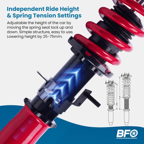Coilover Suspension Set for Nissan 350Z Z33 G35 V35 RWD 2003-2008 Height Adjust - Picture 5 of 12