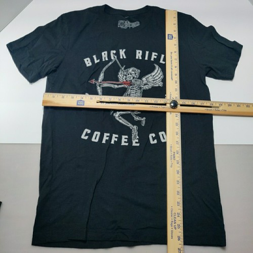 Black Rifle Coffee Shirt Mens Medium Black T-Shirt Cupid Skeleton Graphic - Picture 3 of 7