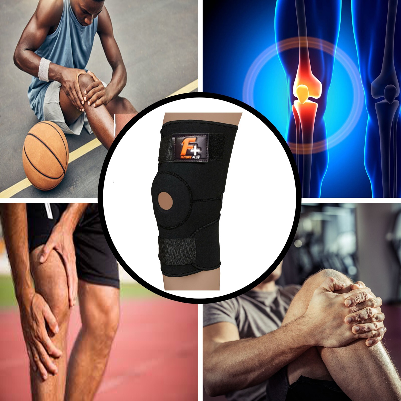 Knee Brace Support Neoprene Patella stabilising Belt Adjustable Strap