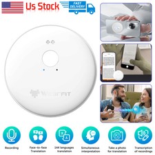 Bluetooth 5.4 Smart AI Translator 144 Lang Real-Time Voice/Photo Travel Business