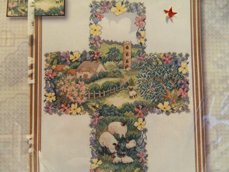 C-25 NEW DESIGN WORKS COUNTED CROSS-STITCH KIT “PASTORAL CROSS” - Image 2 of 4