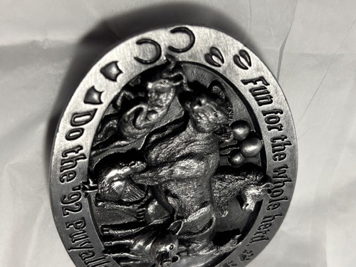 1992 Farm Animal Theme #554/1200 Puyallup Fair Belt Buckle Siskiyou Pewter - Picture 13 of 21