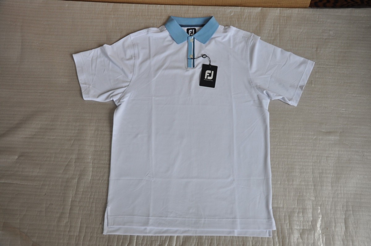NWT FootJoy FJ Golf Polo Shirt Men's Size XL Color White #29606 X08 | eBay