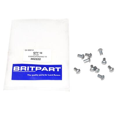 Rivet for Body Round Head 3/8 Long X 3/16 Dia - Land Rover - 302222 ...