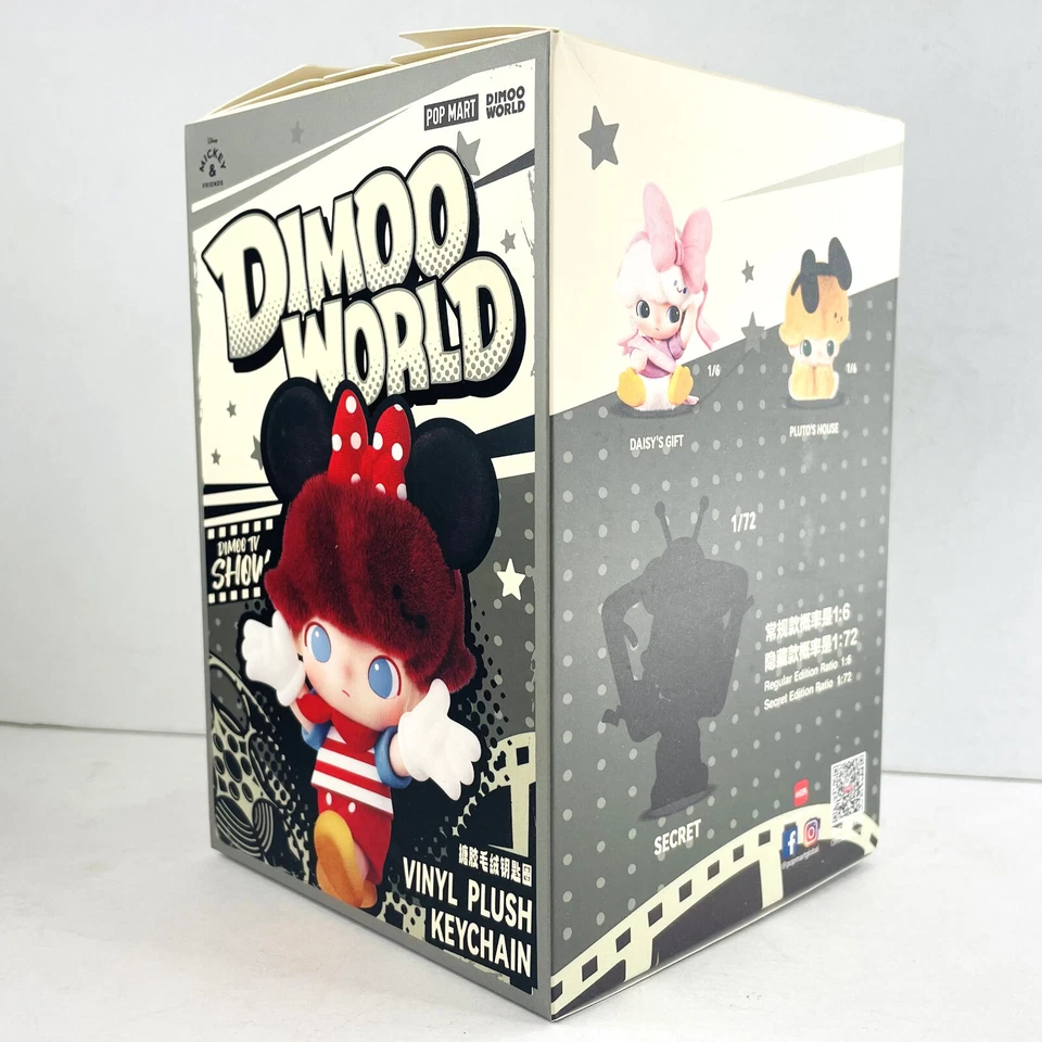 POP MART Dimoo World x Disney Series Blind Box Vinyl Plush Keychain Toys Dolls - Image 3 of 4