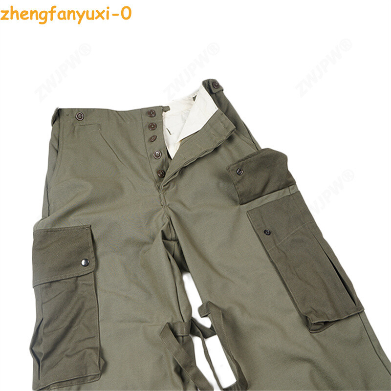 Retro WW2 US M43 Green Pants Military Tactical Outdoor Field Trousers NO SHOES