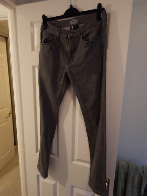 V By Very Mens Dark Wash Skinny Jeans W30 Long