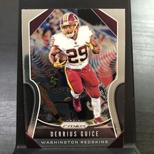 Derrius Guice 2019 Panini Prizm Football Chrome Base Card#63 Washington Redskins