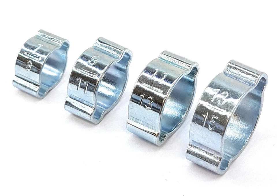 DELTA-P LTD Double Ear Clamp Lemon O Clips Air Silicone Petrol Water Fuel Hose Pipe Clip