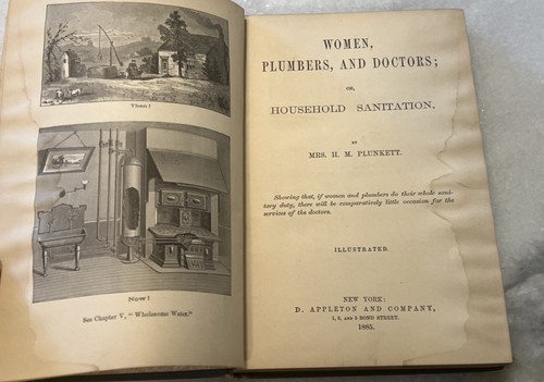 1885 WOMEN, PLUMBERS, DOCTORS Home Health Sanitation Guide Edition - Foto 7 di 9