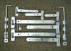 Heavy Duty Hook and Band Straight & Cranked Gate Hinges Drop Bolt Set Galvanised