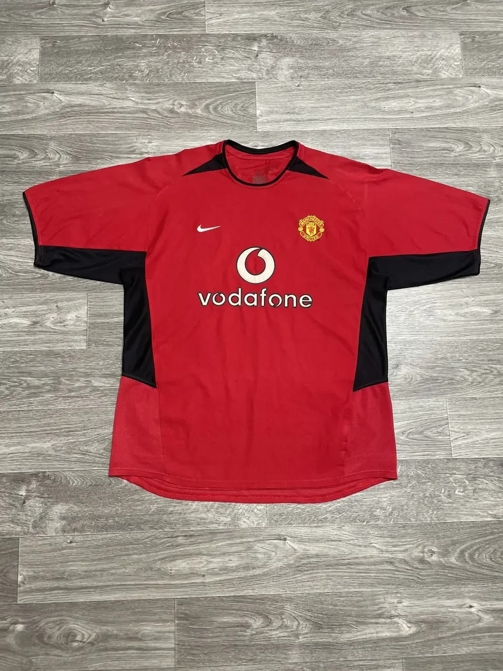 VINTAGE NIKE 2002-04 MANCHESTER UNITED SHIRT SOCCER JERSEY Size L