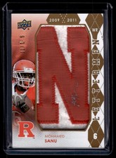 Mohamed Sanu 2012 Upper Deck Rookie Lettermen N Auto Card 11/15 #RL-MS