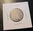 1857 P Seated Liberty Quarter Good Condition