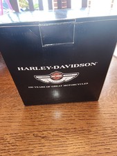 💥Harley Davidson 100° Anniversario Bulova Orologio da Scrivania Rotante Argento 2003🇺🇸