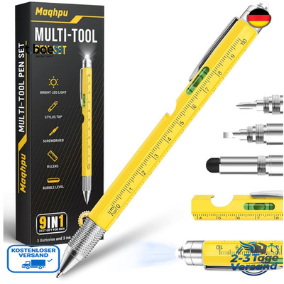 Maqhpu 9in1 Multitool Stift Multifunktions Kugelschreiber Vat
