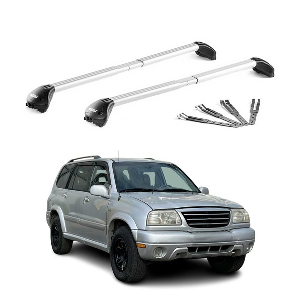 DachträGer GrundtäGer FüR Suzuki Grand Vitara I 1998-2005 100Kg Alu Grau 2X ABE-image