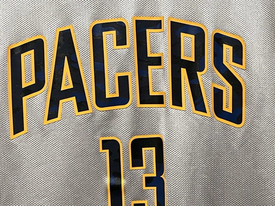 Подлинная футболка Indiana Pacers Пола Джорджа No13 NBA размер XL серая NBA (D97) - Изображение 3 из 4