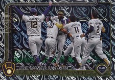 JACKSON CHOURIO CHRISTIAN YELICH BREWERS TEAM TOPPS 582 MONTGOMERY CLUB 396 2025