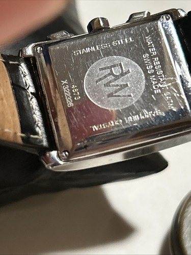 OROLOGIO AL QUARZO RAYMOND WEIL RETRO SVIZZERO CRONOGRAFO TANK Need TLC - Foto 13 di 19