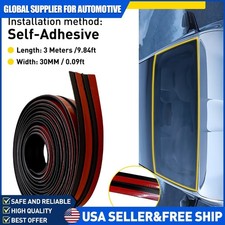 3mx30mm Front Rear Windshield Weather Stripping Self Adhesive Rubber Seal Strip