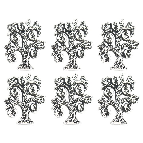 20 Stück Legierung Geld Baum Anhänger Lesezeichen Charms DIY Schmuck - Bild 10 von 12