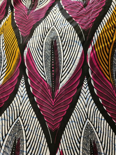 African Veritable Real Wax Block Print 100% Cotton. 4 Metres W 42cms - Picture 4 of 4