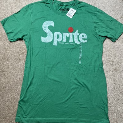 NWT KOHLS Coca Cola SPRITE Green Shamrock Sz LARGE Unisex Tee Shirt 100% Cotton